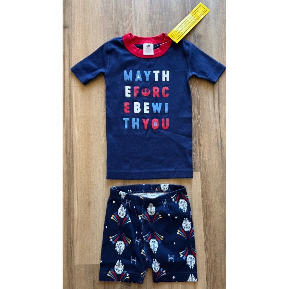 NEW Hanna Andersson Star‎ Wars Pajamas size 4 MAY THE FORCE BE WITH YOU